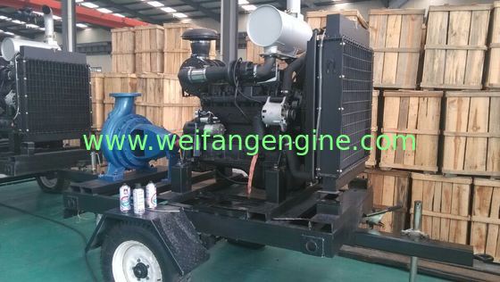 Bộ máy bơm nước diesel kéo moóc với động cơ diesel DCEC cho tưới tiêu nông nghiệp